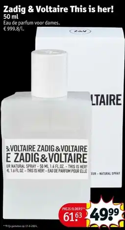 Kruidvat Zadig & Voltaire This is her! aanbieding