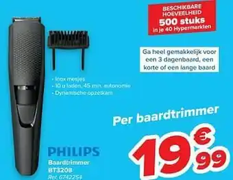 Philips baardtrimmer bt3208