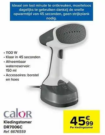 Carrefour Calor kledingstomer dr7006c aanbieding