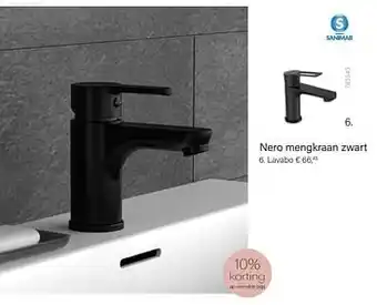 Nero mengkraan zwart lavabo