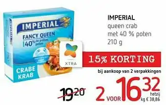 Spar Colruyt Imperial queen crab aanbieding