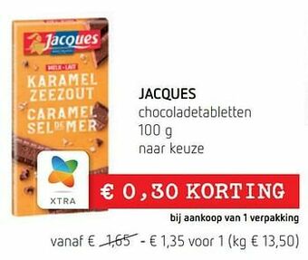 Spar Colruyt Jacques chocoladetabletten aanbieding