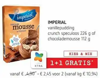 Imperial vanillepudding crunch speculoos chocolademousse
