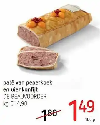 Paté van peperkoek en uienkonfijt de beauvoorder