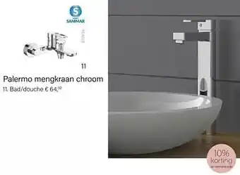 Palermo mengkraan chroom bad-douche