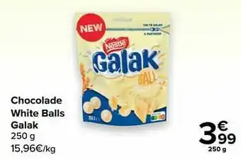 Carrefour Chocolade white balls galak aanbieding