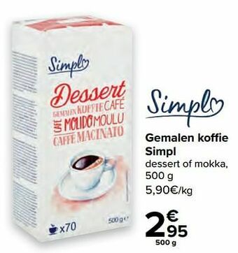 Carrefour Gemalen koffie simpl aanbieding