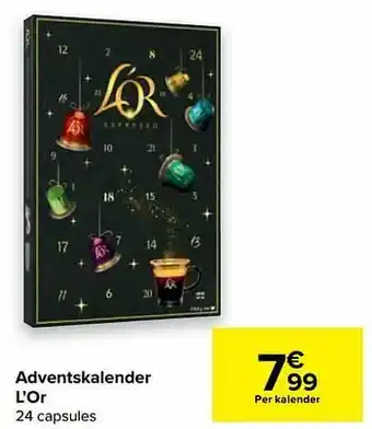 Carrefour Adventskalender l’or aanbieding