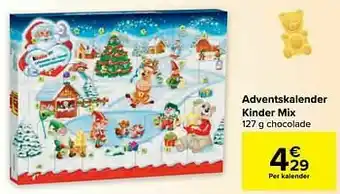 Carrefour Adventskalender kinder mix aanbieding