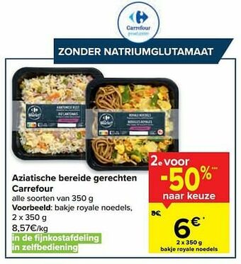 Carrefour Bakje royale noedels aanbieding