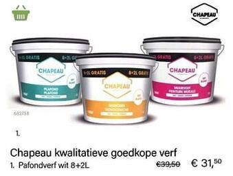 Chapeau kwalitatieve goedkope verf