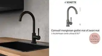Multi bazar Cornwall mengkraan grafiet mat of zwart mat keukenkraan aanbieding