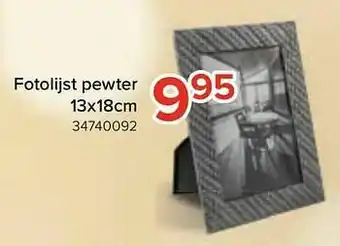Fotolijst pewter