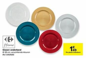 Carrefour Glazen onderbord aanbieding