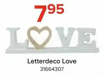 Euroshop Letterdeco love aanbieding