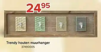 Trendy houten muurhanger