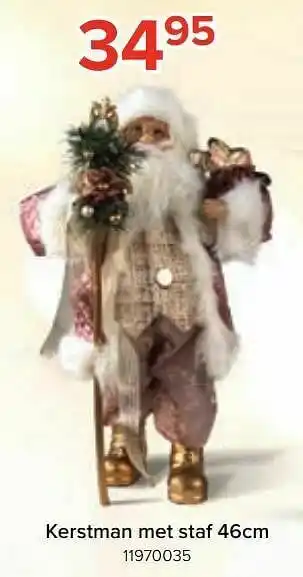 Kerstman met staf