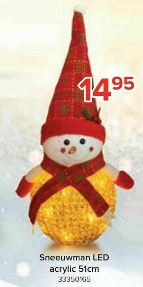 Euroshop Sneeuwman led acrylic aanbieding