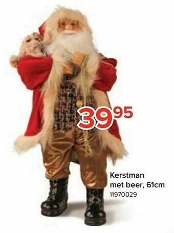 Euroshop Kerstman met beer aanbieding