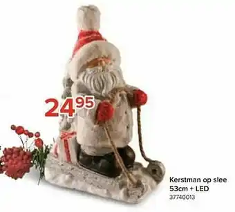 Euroshop Kerstman op slee + led aanbieding