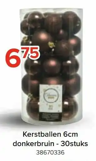 Kerstballen donkerbruin