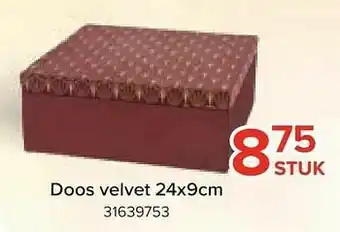 Euroshop Doos velvet aanbieding
