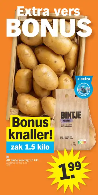 Albert Heijn AH Bintje kruimig aanbieding