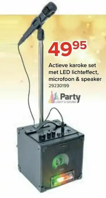 Actieve karoke set met led lichteffect