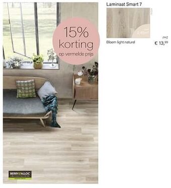 Multi bazar Laminaat smart 7 bloom light naturel aanbieding
