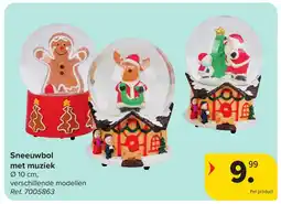 Carrefour Sneeuwbol met muziek aanbieding