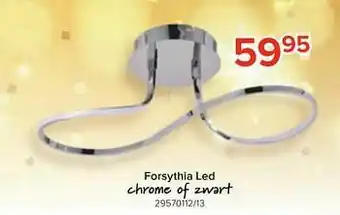 Euroshop Forsythia led chrome of zwart aanbieding