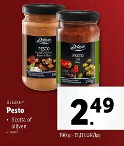 Lidl Pesto aanbieding