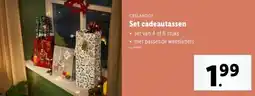 Lidl Set cadeautassen aanbieding