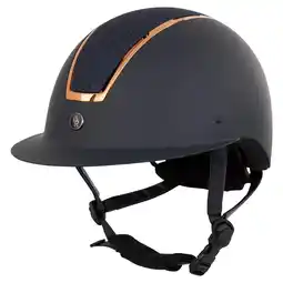 Decathlon Rijhelm met polovizier BR Equitation Omega Painted Glitter aanbieding