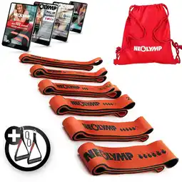 Decathlon Heavy Weerstandsband – Krachtige latex power bands - set van 6 aanbieding