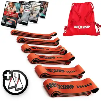 Decathlon Heavy Weerstandsband – Krachtige latex power bands - set van 6 aanbieding