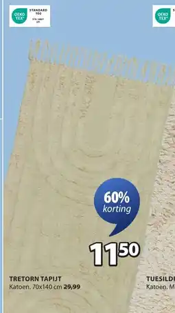 Jysk Tretorn tapijt aanbieding
