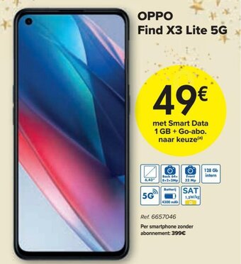 Carrefour OPPO Find X3 Lite 5G aanbieding