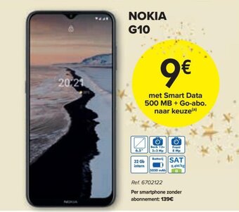 Carrefour NOKIA G10 aanbieding
