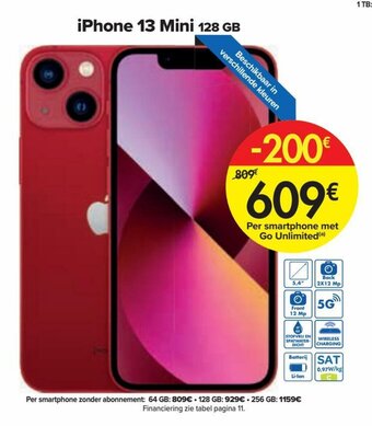 Carrefour iPhone 13 Mini 128 GB aanbieding