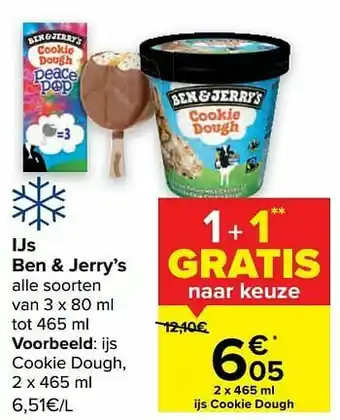 Carrefour Market Ijs cookie dough aanbieding