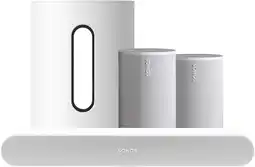 Coolblue Sonos Ray Wit + 2x Era 100 Wit + Sub Mini Wit aanbieding