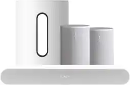 Coolblue Sonos Ray Wit + 2x Era 100 Wit + Sub Mini Wit aanbieding