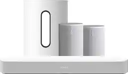 Coolblue Sonos Beam Gen2 Wit + 2x Era 100 Wit + Sub Mini Wit aanbieding
