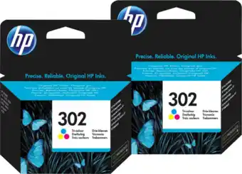 Coolblue HP 302 Cartridges Kleur Duo Pack aanbieding