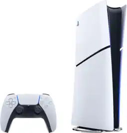 Coolblue PlayStation 5 Slim Digital Edition + Extra Controller Wit aanbieding