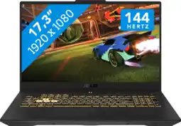 Coolblue ASUS TUF Gaming F17 FX707VV-HX208W Azerty aanbieding