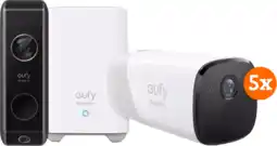 Coolblue Eufycam 2 Pro 5-pack + Eufy Video Doorbell Dual 2 Pro aanbieding