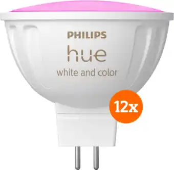 Coolblue Philips Hue spot White and Color MR16 12-pack aanbieding