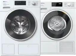 Coolblue Miele WSI 883 WCS PowerWash 2.0, TwinDos & Steam 125 Edition + Miele TSH 783 WP EcoSpeed aanbieding